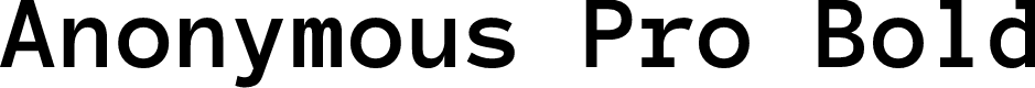 Preview image for Anonymous Pro Bold