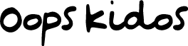 Oops Kidos font