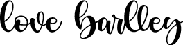 love barlley font