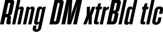 Rahong DEMO ExtraBold Italic