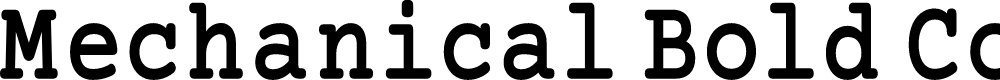 Preview image for Mechanical Bold Condensed