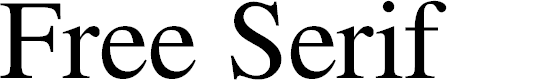 Preview image for Free Serif