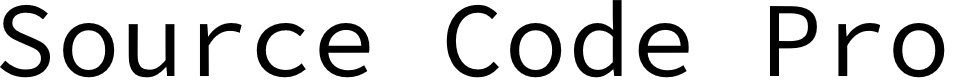 Preview image for Source Code Pro