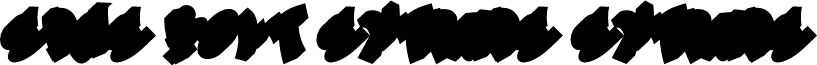 Edge Bolt Extrude Extrude font