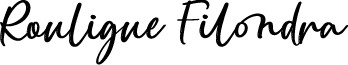 Rouligue Filondra font