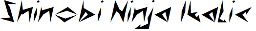 Shinobi Ninja Italic