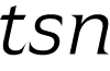 Atsanee DEMO Light Italic font