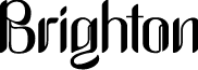 Brighton font