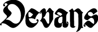 Devans font