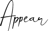 Appear font
