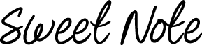 Sweet Note font