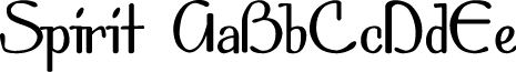 Spirit font