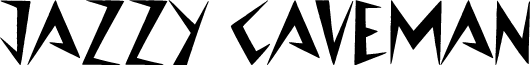 Jazzy Caveman font