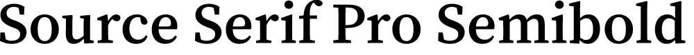 Preview image for Source Serif Pro Semibold Regular