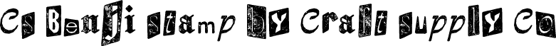 CS Benji Stamp Regular Demo font