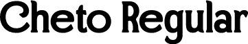 Cheto Regular font