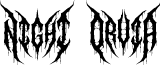 Night Corvian font
