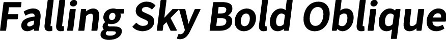 Preview image for Falling Sky Bold Oblique