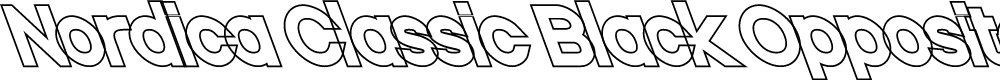 Preview image for Nordica Classic Black Opposite Oblique Outline