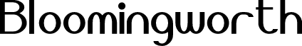 Bloomingworth font