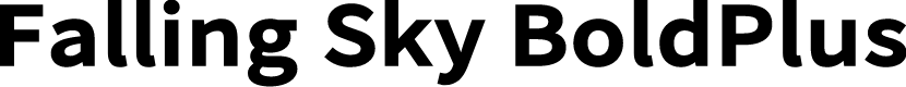 Preview image for Falling Sky BoldPlus