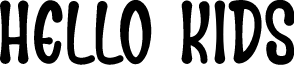 Hello kids font