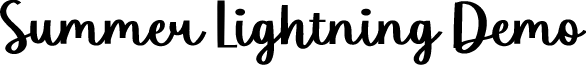 Summer Lightning Demo font