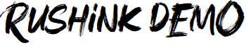 Rushink DEMO font
