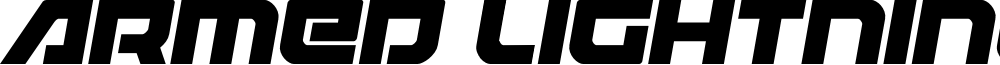 Armed Lightning Squared SemiIt font