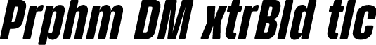 Pariphoom DEMO ExtraBold Italic