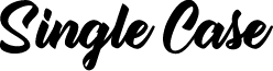 Single Case Personal Use font
