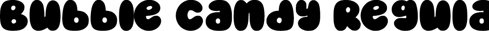 Bubble Candy Regular font