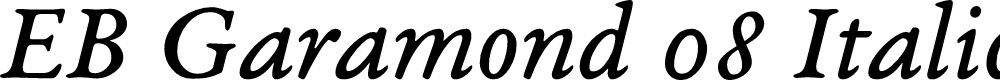 Preview image for EB Garamond 08 Italic