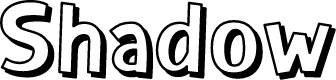 Shadow Font | Designed by dickykribo