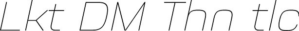 Luktao DEMO Thin Italic