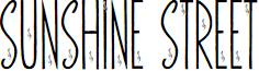 Sunshine Street Personal Use On font
