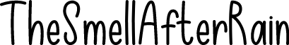 TheSmellAfterRain font