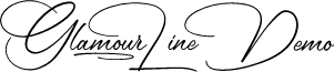 Glamour Line Demo font