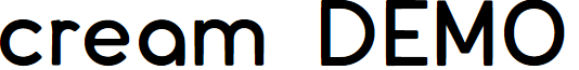 cream DEMO font