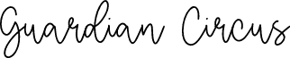 Guardian Circus font