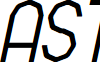 Asterisk Mono Italic font