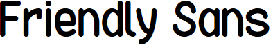 Friendly Sans font