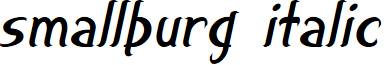 smallburg Italic