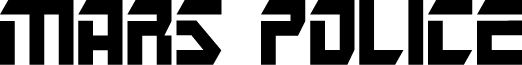 Mars Police font