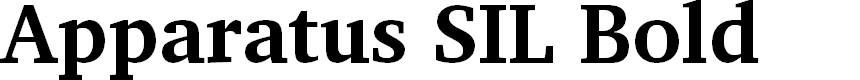 Preview image for Apparatus SIL Bold