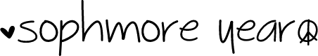 Sophmore Year Font | Designed by ByTheButterfly