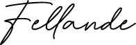 Fellande font