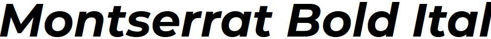 Preview image for Montserrat Bold Italic