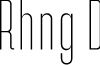 Rahong DEMO Thin font