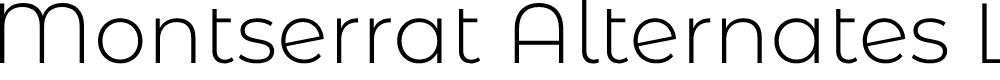 Preview image for Montserrat Alternates Light